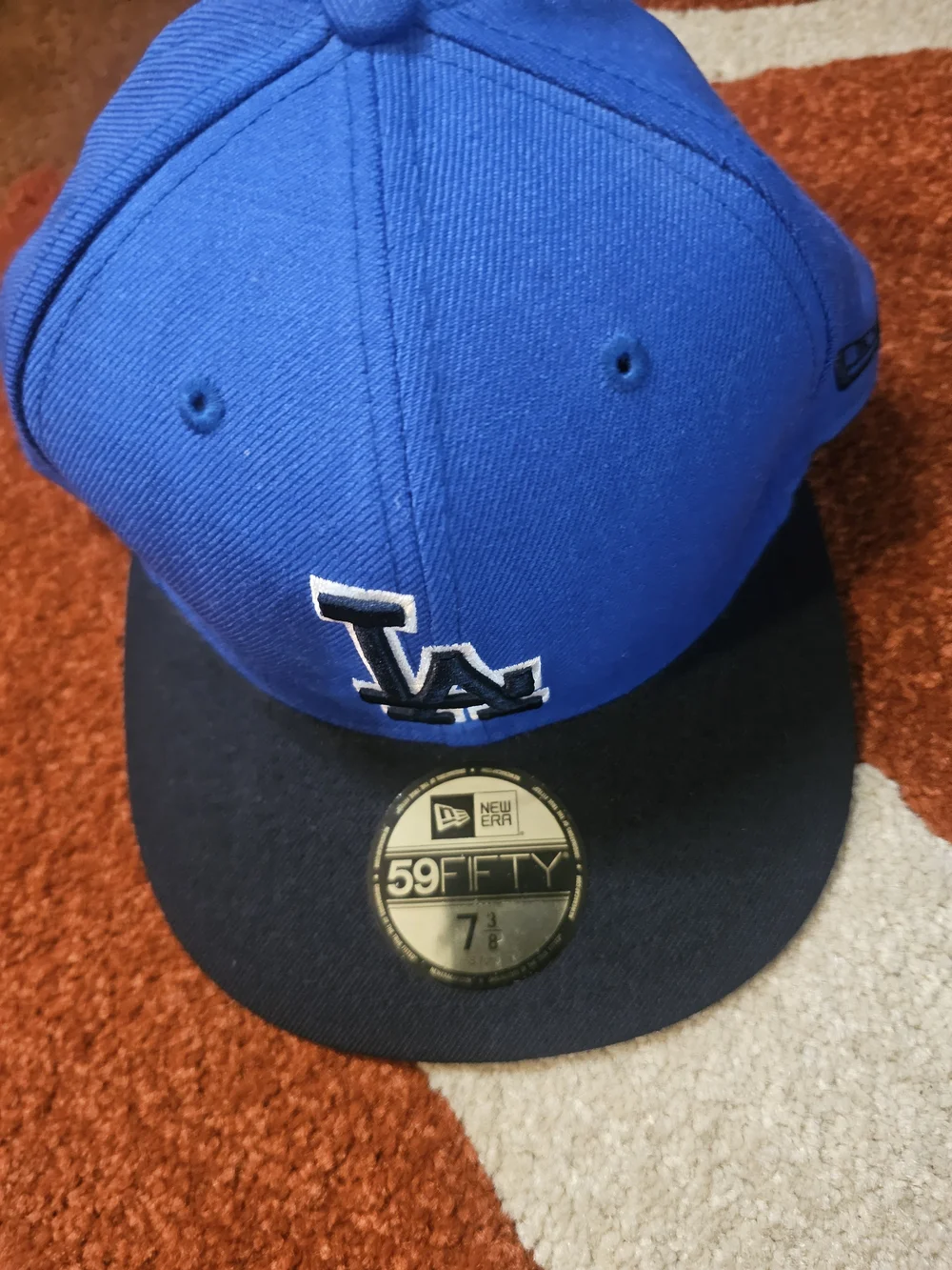 New Era Blue and Black LA Dodgers 59FIFTY Fitted Cap